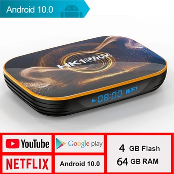 

2020 New Model TV Box Android 10 HK1R1 Android TV Box Netflix Youtube HDR 4K Google Voice Assistant Smart TV Box RAM 4G ROM 128G