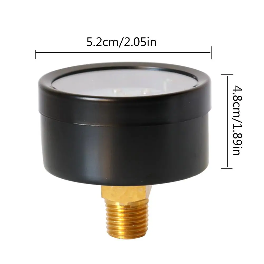 Воздушный Давление датчик 0-60PSI 1/4NPT резьба мини циферблат воздушный вакуумный манометр метр Давление измерительный датчик для снятия показаний давления масла водяной газ