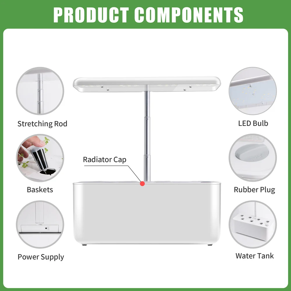 Светодиодный светильник для внутреннего сада Гидропоника коробка для выращивания Ecoo Grower питательных веществ Гидропоника коробка инновационная Гидропоника