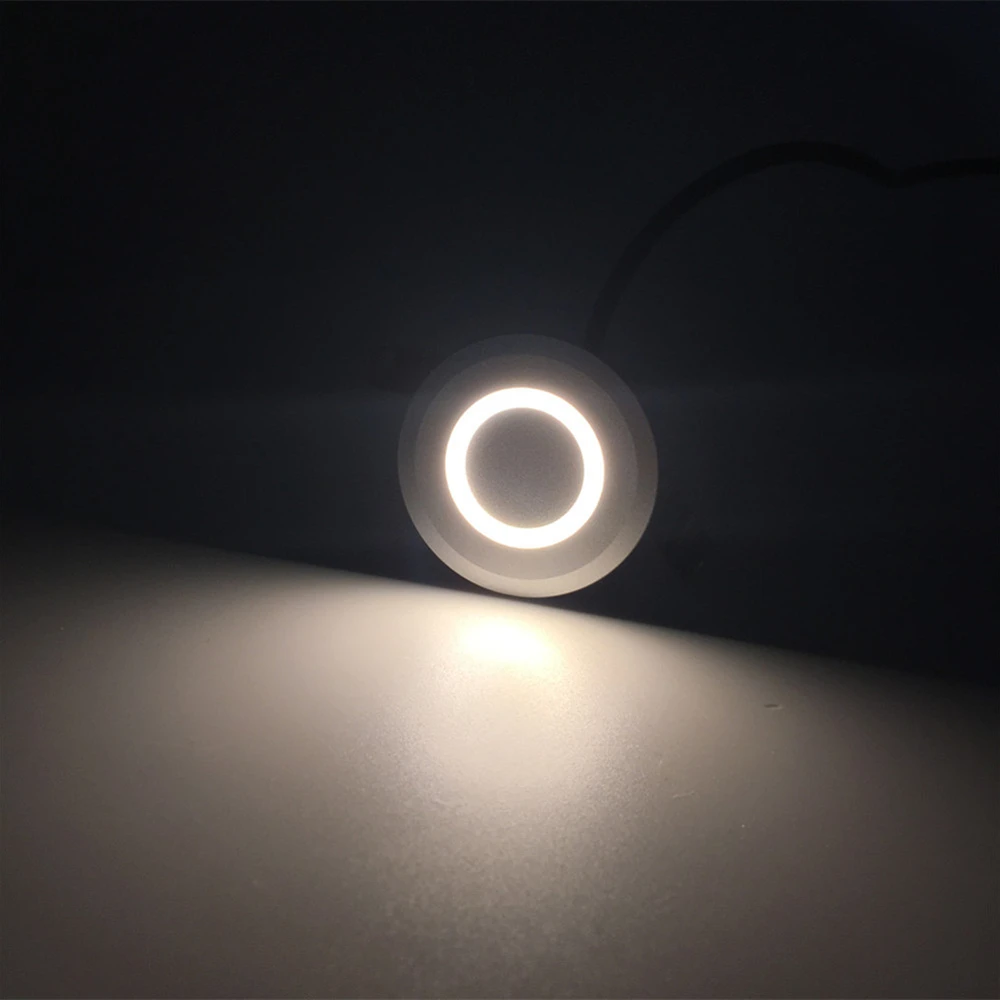 1W Led Step Light IP67 Waterproof Embedded Footing Pathway Staircase Corner Lamp Indoor Outdoor Recessed Wall Stair Light 12-24V