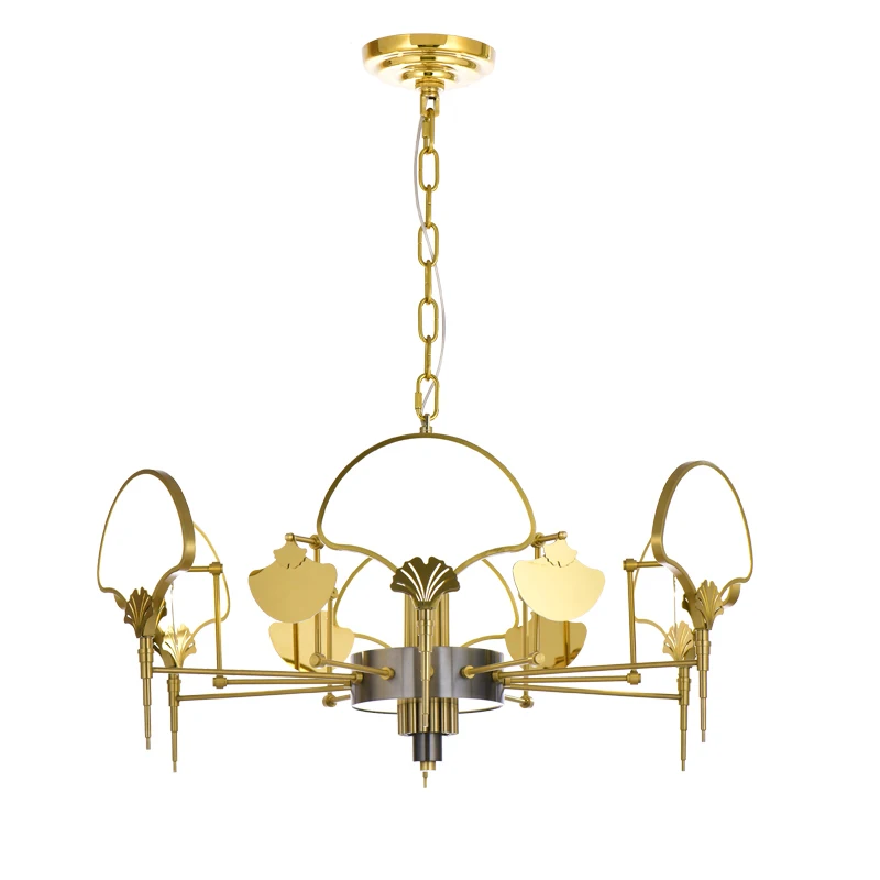 Художественный дизайн Золотая люстра современный светодиодный светильник из