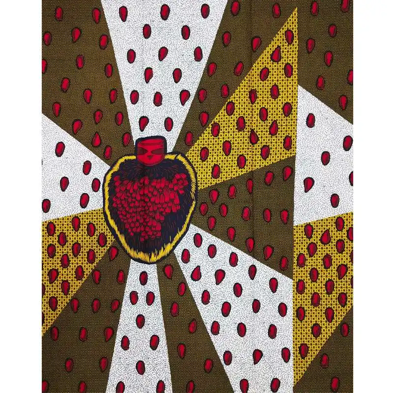 Белая высококачественная африканская ткань для печати голландский воск настоящий голландский нигерийский батик голландский воск 6 ярдов/шт девиз