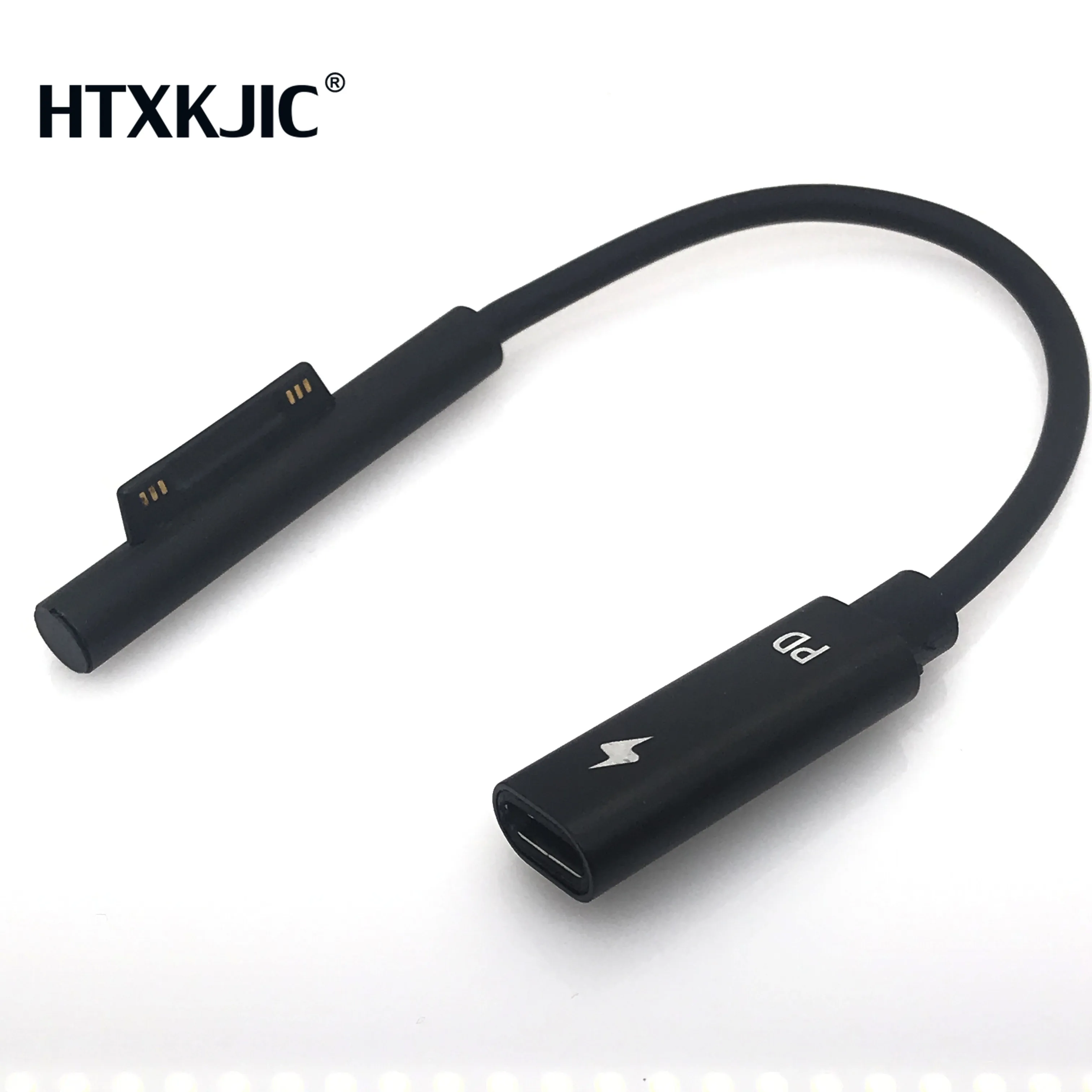 

For Microsoft Surface Pro 6 5 4 3 Power Supply Adapter USB Type C Charging Cable Charger Connector DC Plug 15V 3A For Go Book PD