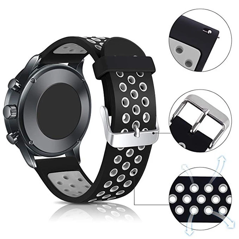 Mayitr Fashion Colorful Replacement Silicone Sport Wrist Band Strap for Samsung Galaxy Watch 42mm/46mm Bracelet Watchband Hot