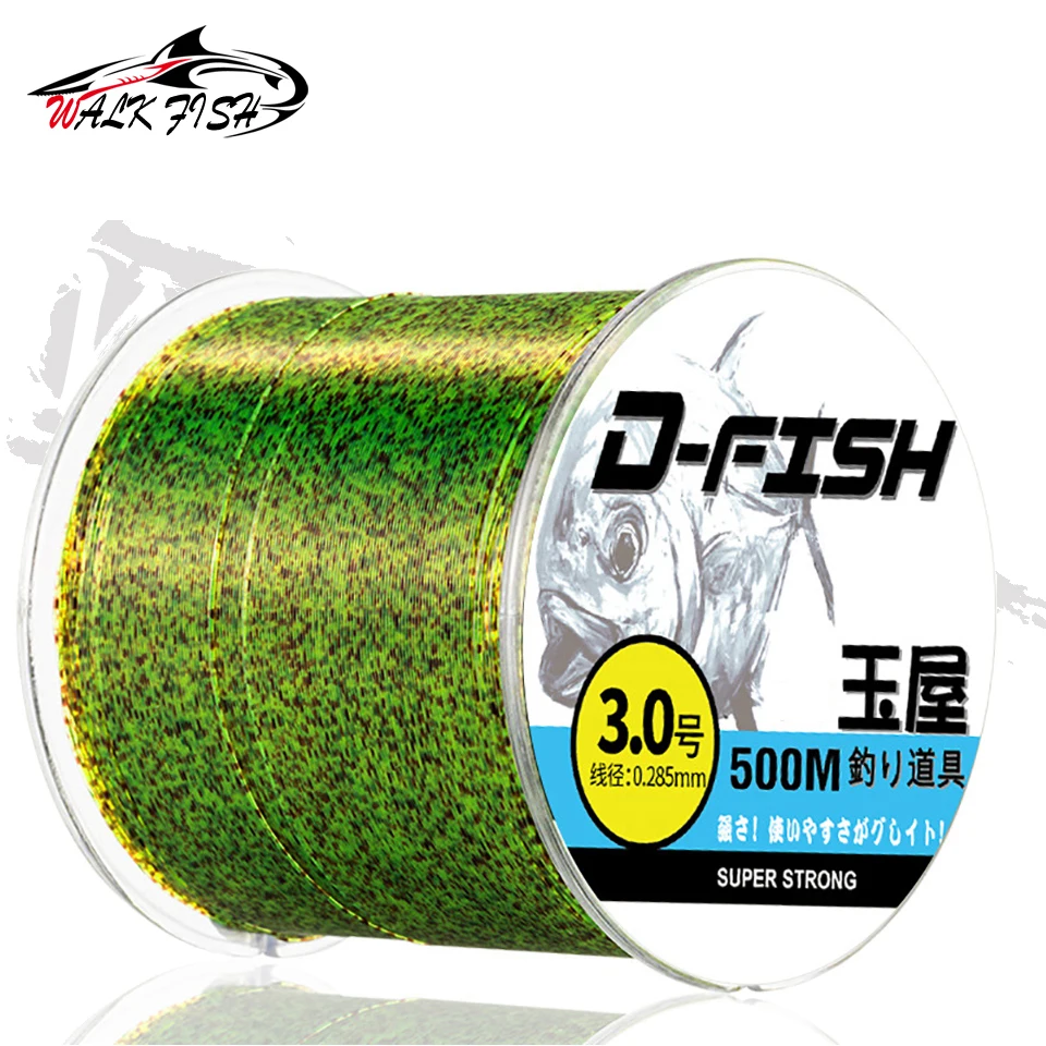 WALK FISH 500m Fluorocarbon Invisible Spoted Line Fly Fishing Line