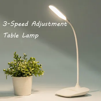 

MUQGEW USB Rechargeable LED Desks Table Lamp Adjustable intensity Reading Light Touch Switch Desk Lamps 3 Modes Desk Lamps