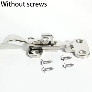 

316 Stainless Steel Marine Boat Locker Hatch Anti-Rattle Latch Fastener Clamp，With Screws,Without Screws