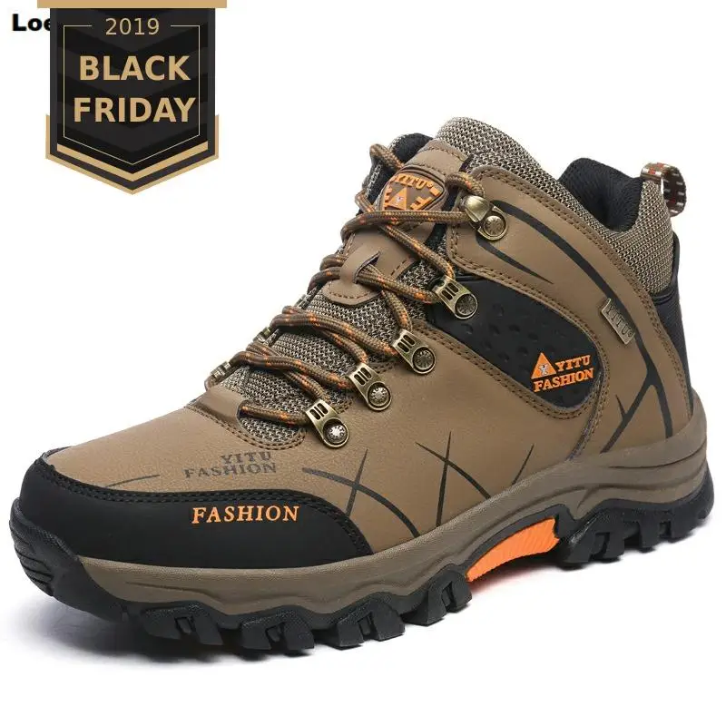 

Brand Men Winter Snow Boots Warm Super Men High Quality Waterproof Leather Sneakers Outdoor Male Hiking Boots Work Shoes 39-47