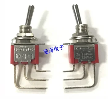 

2PCS Q11 Shaking head changeover switch 2-position left/right toggle switch Vertical toggle switch