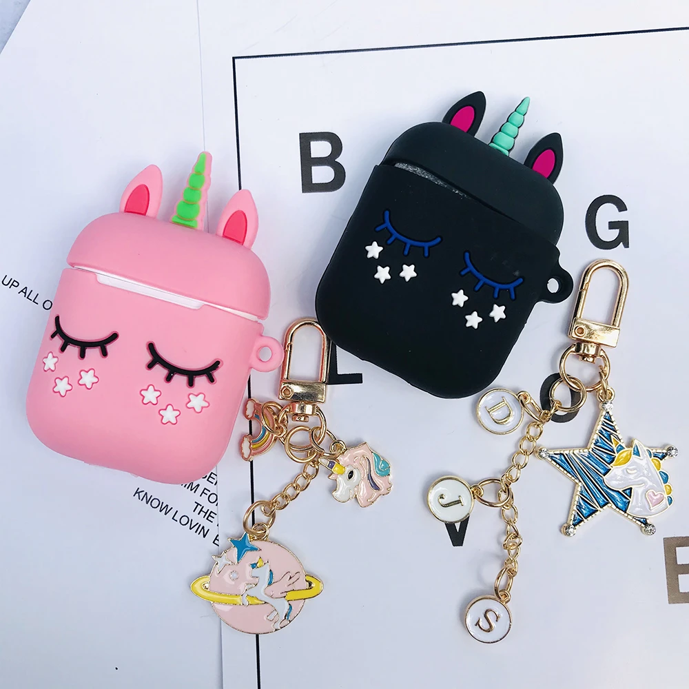 Airpodsため2 Airpodsケースかわいいキーホルダーユニコーンミニキャンディフルーツアクセサリーシリコーンイヤホンケース用ポッド2ケース Earphone Accessories Aliexpress