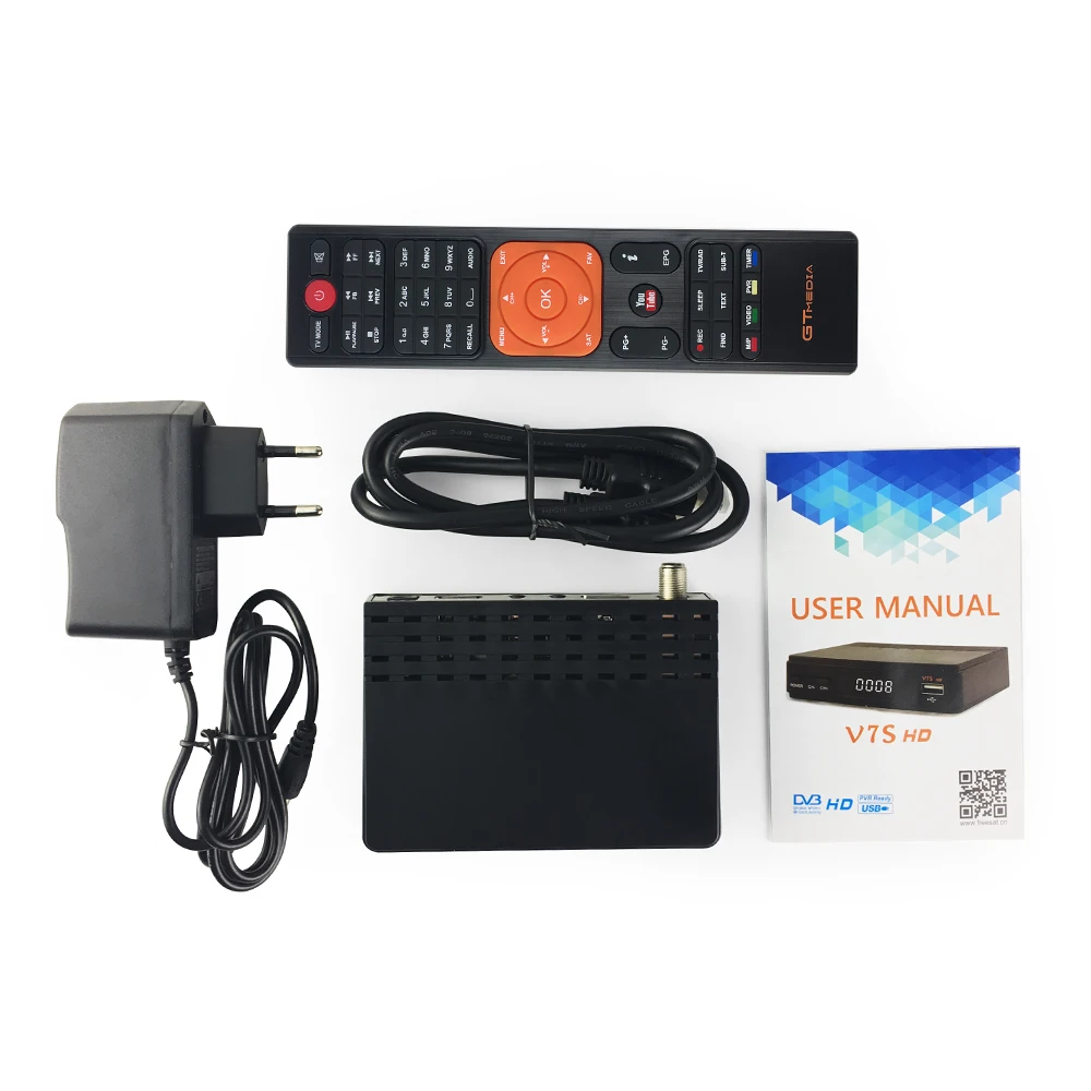 FTA 1080P Gtmedia v7s hd DVB S2 спутниковый ресивер с usb wifi Full HD цифровой обновление Freesat v7