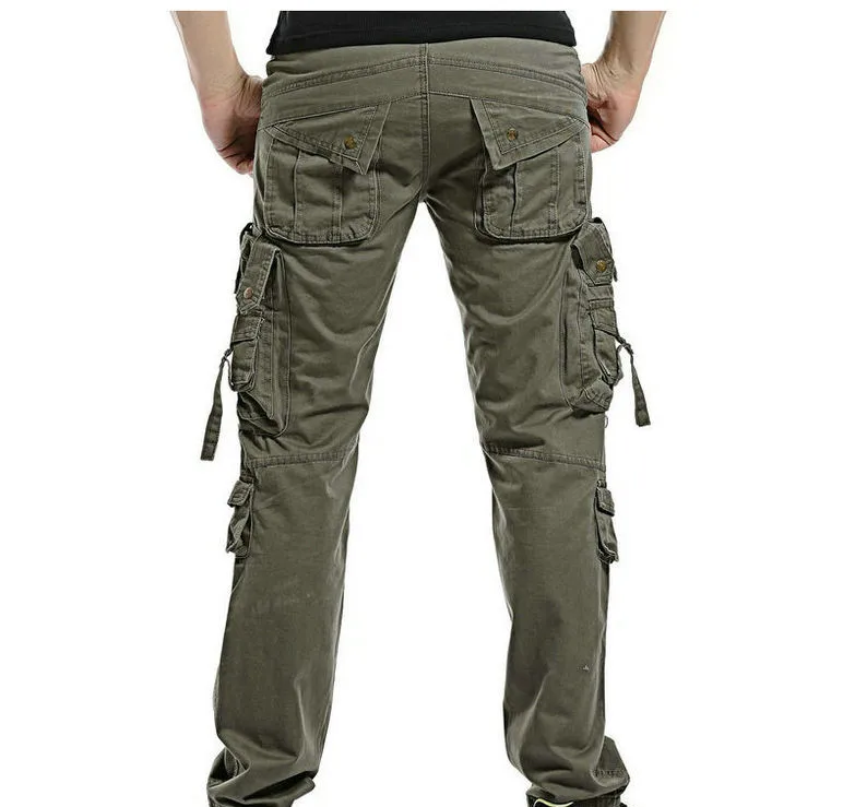 MRMT 2019 Брендовые мужские длинные брюки хлопковые свободные брюки с несколькими карманами для мужчин комбинезоны для отдыха однотонные
