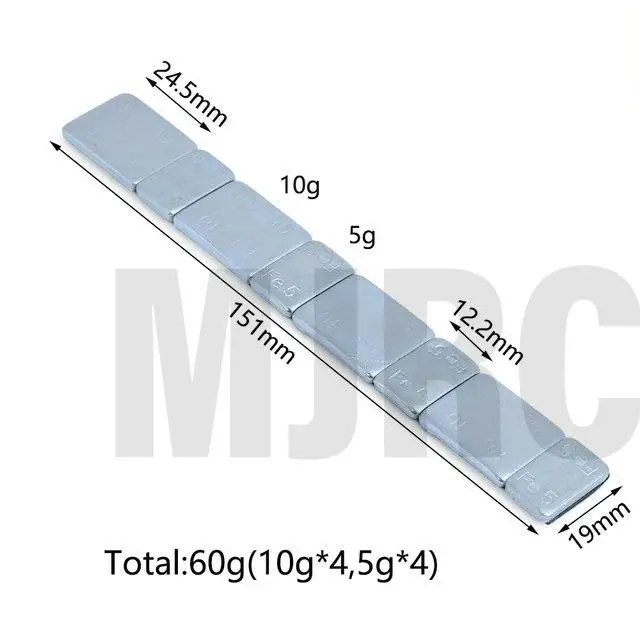 Metal Counterweight Weight Balance Block for 1.9" 2.2" Wheel Rim RC Rock Crawler Traxxas TRX-4 Axial SCX10 90046 D90 d110 rc4wd
