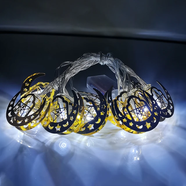 Guirxiété lumineuse LED Moon Star Castle, Eid Mubarak, Ramadan, décoration  pour la maison, Hajj, Ramadan Kareem, Eid Al Adha, cadeau lanterne, 10LED -  AliExpress