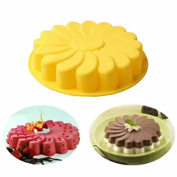 

Large Flower Soap mold Silicone Resin Cake Mould 3d Wall Panel Designer DIY Chocolate Concrete Jewelry Baking Fondant Clay Molds