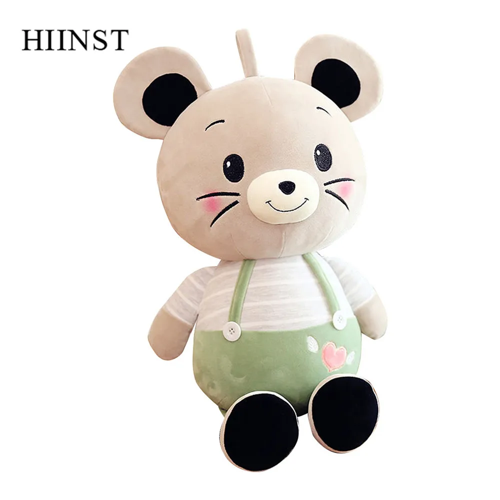 Green 42cm HIINST 35 см 42 см Плюшевые игрушки Kawaii мышь диван подушка чучело кукла игрушки хлопок кукла для детей из мультфильма из мягкого плюша игрушки - Цвет: Green 42cm
