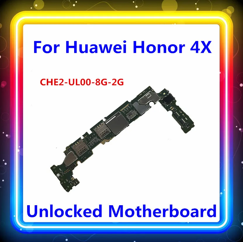Разблокирована для huawei Honor 4X материнская плата CHE2-UL00-8G-2G ОС Android с полным чипом хорошо протестированная материнская плата оригинальная материнская плата