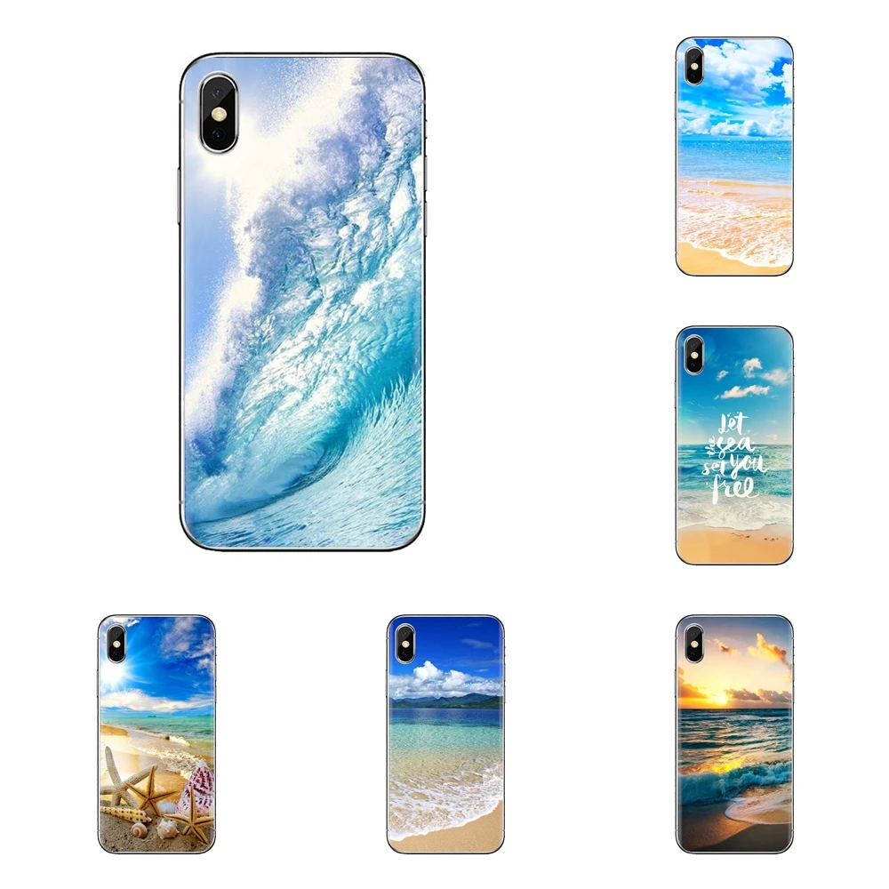 サムスンギャラクシー S2 S3 S4 S5 ミニ S6 S7 エッジ S8 S9 プラス注 2 3 4 5 8 Coque Fundas ビーチ壁紙シリコーン電話ケースカバー フィットケース Aliexpress