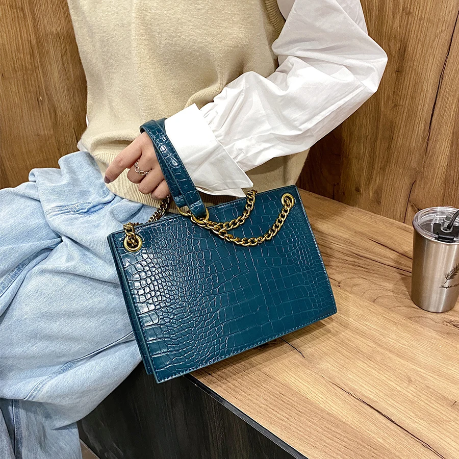 

Stone Pattern Women's Handbag PU Leather Crossbody Bags for Women 2020 Shoulder Bag Vintage Ladies Design Travel Tote Bag Purse