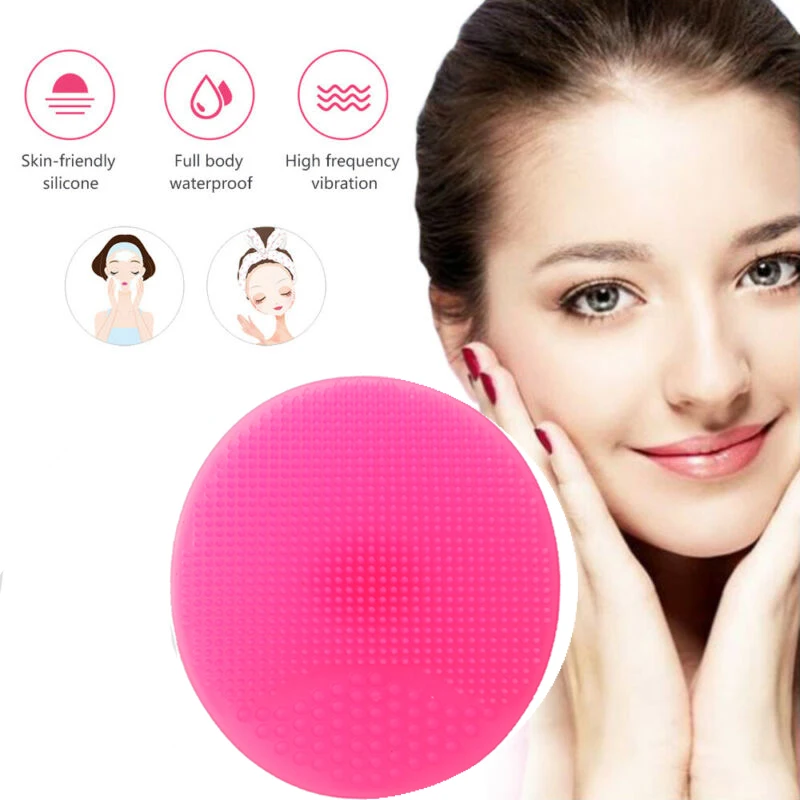 Силиконовые Красота губка для мытья Отшелушивающий, для лица Blackhead кисть для очистки дица инструмент Мягкая глубокая очистка лица кисти