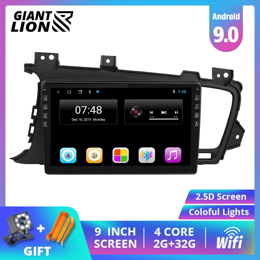 

9"IPS Car Radio For Kia Optima 3 K5 2011 2012 2013 2014 Car Radio Multimedia Video Player GPS No 2din Android 9.0 2DIN DVD
