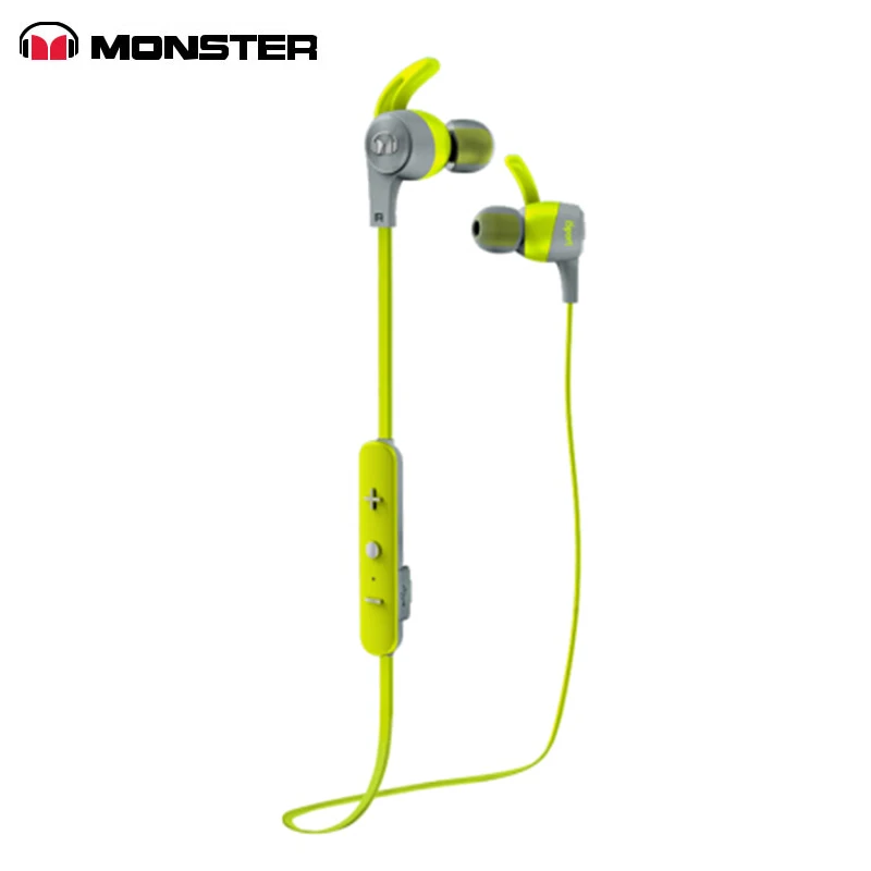 

Original MONSTER iSport Achieve wireless sports Bluetooth wireless in-ear with headset subwoofer wired waterproof headphones