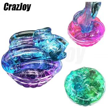 Diy Color Transparent Slime Glue Toys Supplies Clear Fluffy Slimes Foam Putty Plasticine Cloud Slime Ball Clay Kit For Kids 1