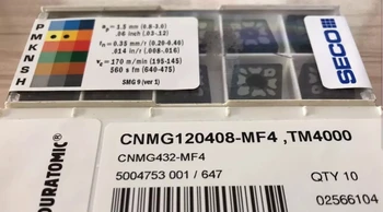 

10PCS CARBIDE INSERT CNMG 120408-MF4 TM4000