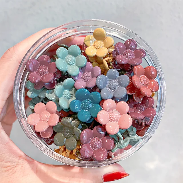 Ruoshui 50pcs Children Cartoon Hair Claws Girls Lovely Hairpins Hair Crab Baby Hair Accessories Hair Clips Headwear Barrettes style 21