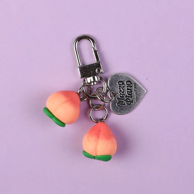 peach keychain