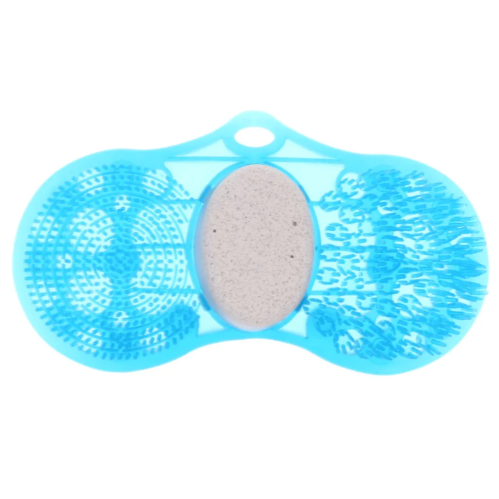 2 Pieces Double Sided Back Scrubber Silicone Shower Back Massager with Foot Exfoliating Scrub Pad for Bath Tool