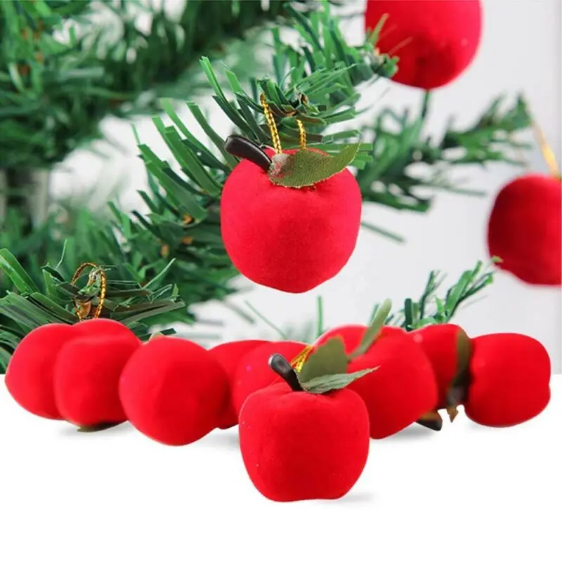 

Artificiai Apple Pendant Hanging Decorations For Christmas Tree 12 Pcs Vibrant Accessory New Year Decorations Home Office Gifts