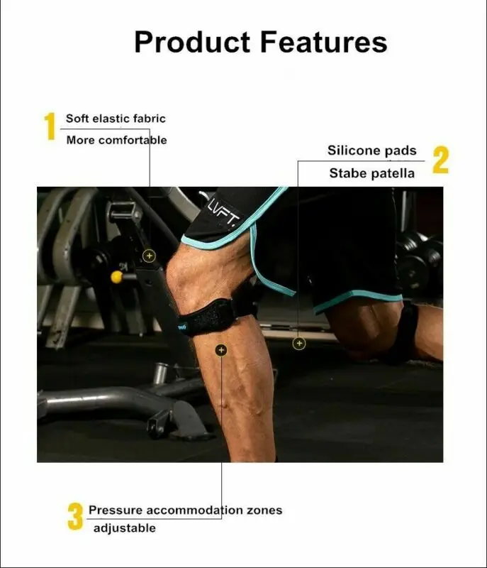 Adjustable Patella Tendon Magnetic Neoprene Sports Knee Strap Patella Support