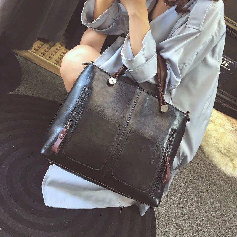 

2016 New Style BOSTON WOMEN'S Bag Europe And America Style Handbag Shoulder Retro Vertical Zipper Shoulder Bag