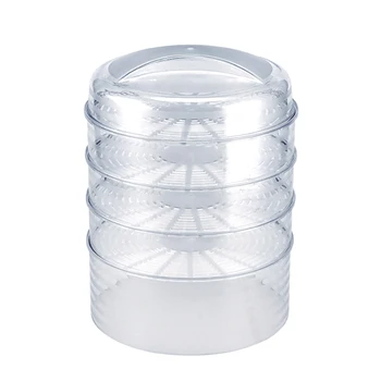 

Detachable Transparent Stackable Plastic Refrigerator Fresh Keeping Food Insulation Cover Home Kitchen Vegetable Dustproof