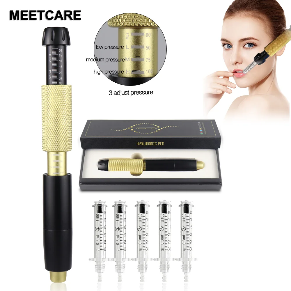Three Adjust Pressure Hyaluron Pen Lip Injection Hyaluronic Acid Non-needle Atomized Gun for Anti Wrinkle Lifting New | Красота и