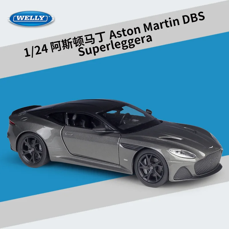 Welly 1:24 Aston Martin DBS Superleggera alliage voiture modèle Diecasts et véhicules jouets recueillir des cadeaux Non-télécommande type transport