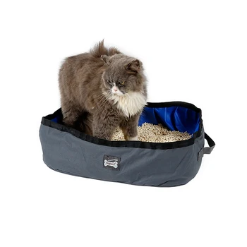 

Foldable Cat Litter Box Anti Splash Cat Pet Toilet PVC Waterproof Outdoor Travel Toilet For Puppy Cats Home Sand Box Supplies