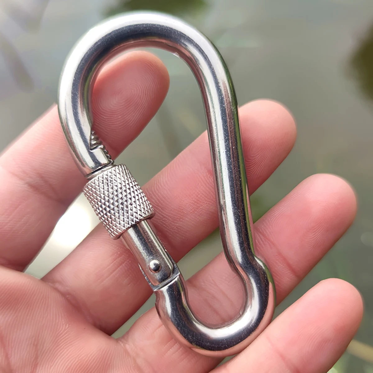 Stainless Steel 316 Spring Hook Carabiner 5/16 (8mm) Marine Grade Safety  Clip