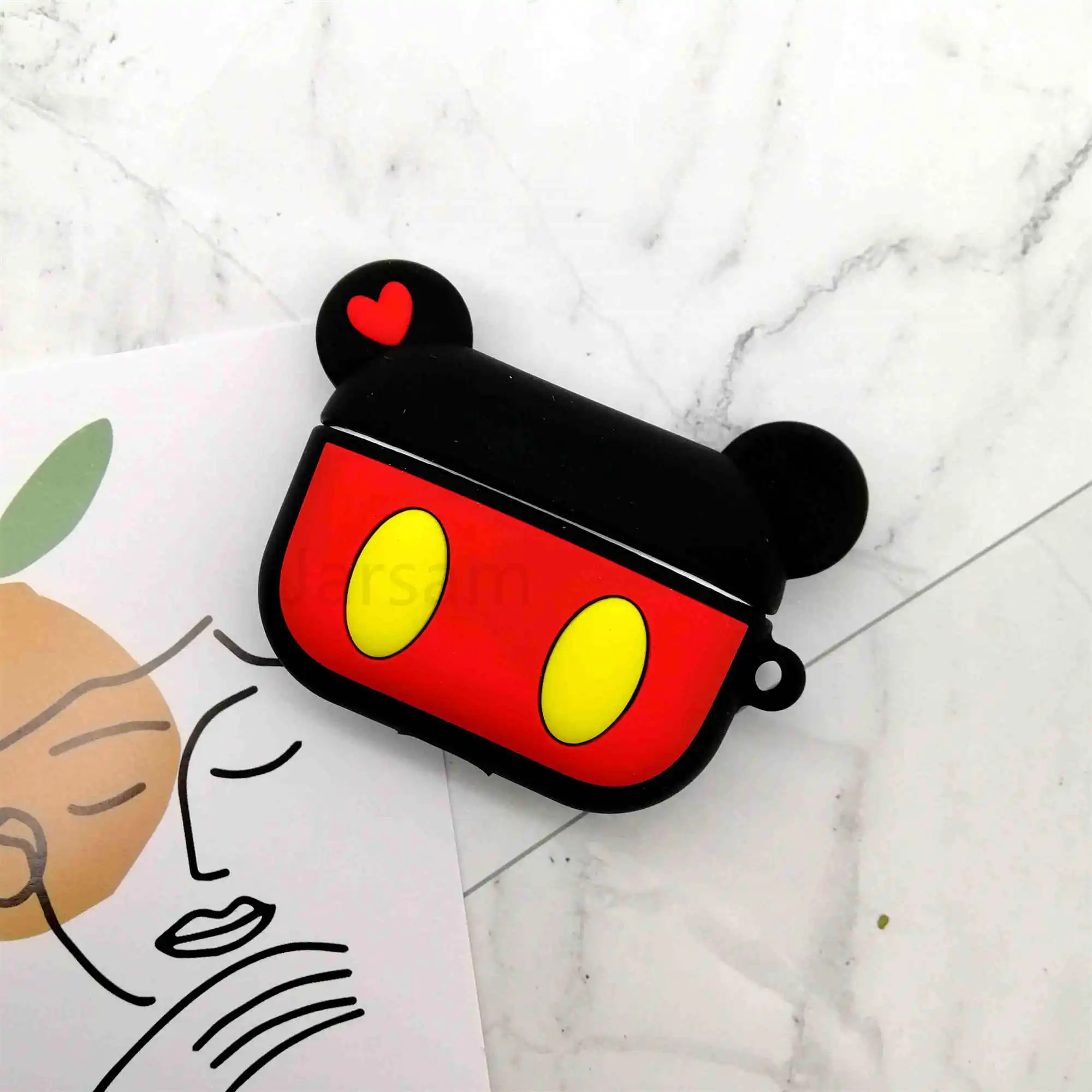 mikcy Милый чехол для Airpods Pro, беспроводной чехол для apple airpods Pro 3, чехол для Air Pods pro, силиконовый чехол для наушников, защитный чехол - Цвет: mikcy