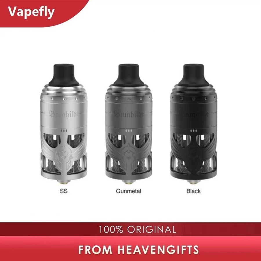 Koop Vapefly Brunhilde MTL RTA Tank 5ml E Sigaret Verstuiver Vape enkele coil bouwen 6 niveaus luchtstroom controle Vape Vaporizer vs Zeus X