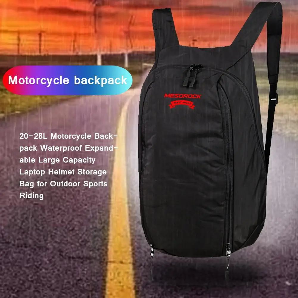 Sac à dos étanche de grande capacité pour moto, sac de rangement pour casque  d'ordinateur portable, Sports de plein air, moto