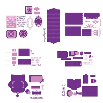 

"Family Album" Cube Box Metal Cutting Dies for Scrapbooking New 2019 Craft Die Cut Card Making Embossing Stencil Photo