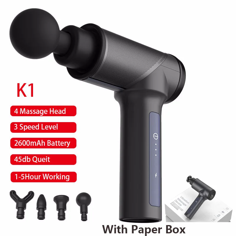Electric Mini Professional Deep Vibration Massage Gun/cordless Booster Vibration Percussion Muscle Massage Gun