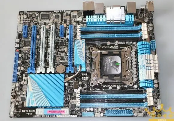 Оригинальная материнская плата ASUS P9X79 Deluxe DDR3 LGA 2011 для i7 CPU USB2.0 USB3.0 64 Гб X79