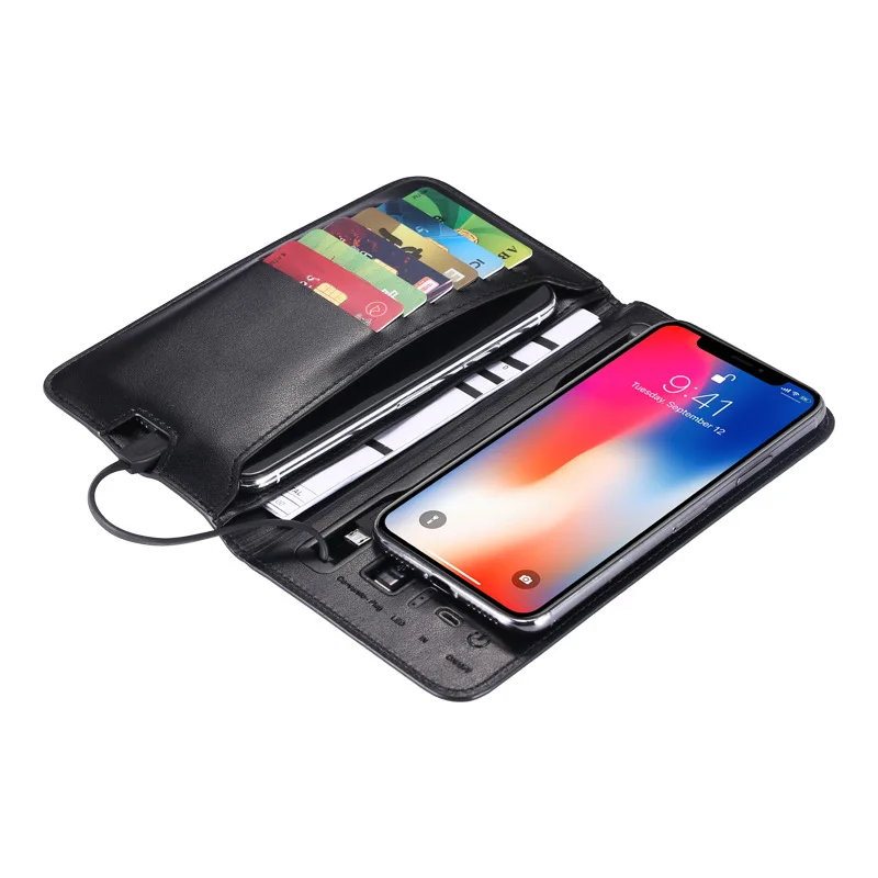 

2019 New Men Wallet Multifunction Hand Holding Charging Wallet Business Clutch Bag Long Section Coin Purse