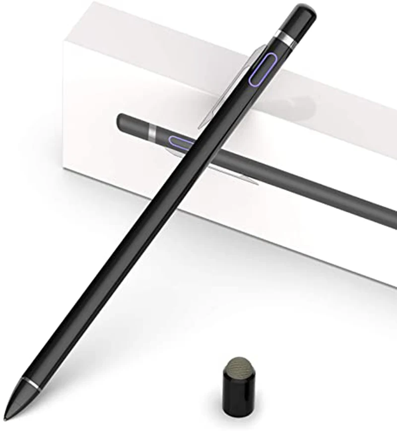 터치 스크린 용 스타일러스 펜, 디지털 연필 액티브 펜 파인 포인트 스타일리스트 iPhone iPad Pro 및 기타 태블릿과 호환 가능