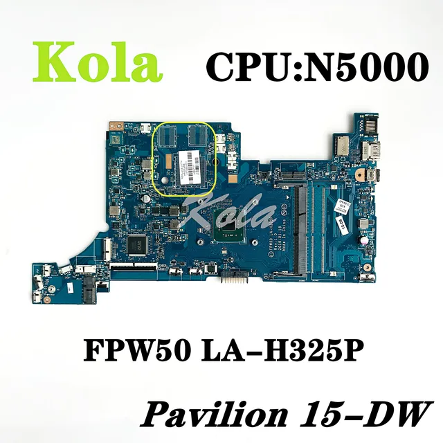 L51988-601 L51988-001 para HP Pavilion 15-DW 15-DW0081 placa base de computadora portátil FPW50 LA-H325P con N5000 CPU DDR4 placa base 100% de prueba