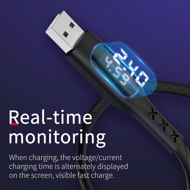 HOCO usb кабель для iphone кабель 11 Pro X XS Max XR 8 6 ipad2 на экране синхронизации зарядки Кабели быстрой зарядки телефон зарядное устройство данных