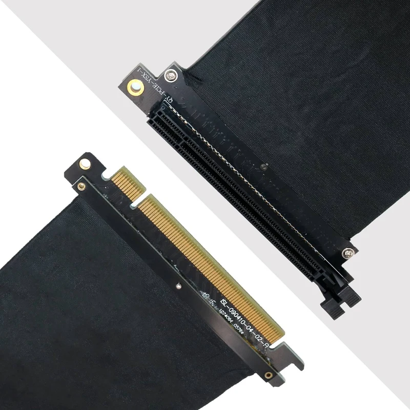 ABKK-PCI Express PCI-E 3,0 16X удлинитель гибкий высокоскоростной(25 см-90 градусов